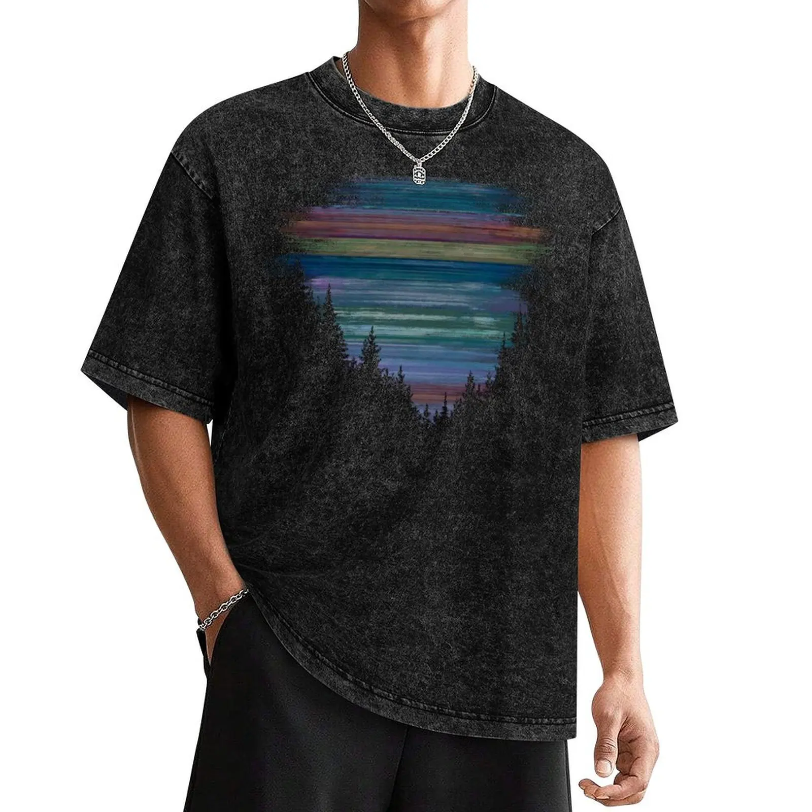 

Sunset Forest Vibes T-Shirt summer shirt korean fashion fashion shirts anime tshirt designer t shirt men