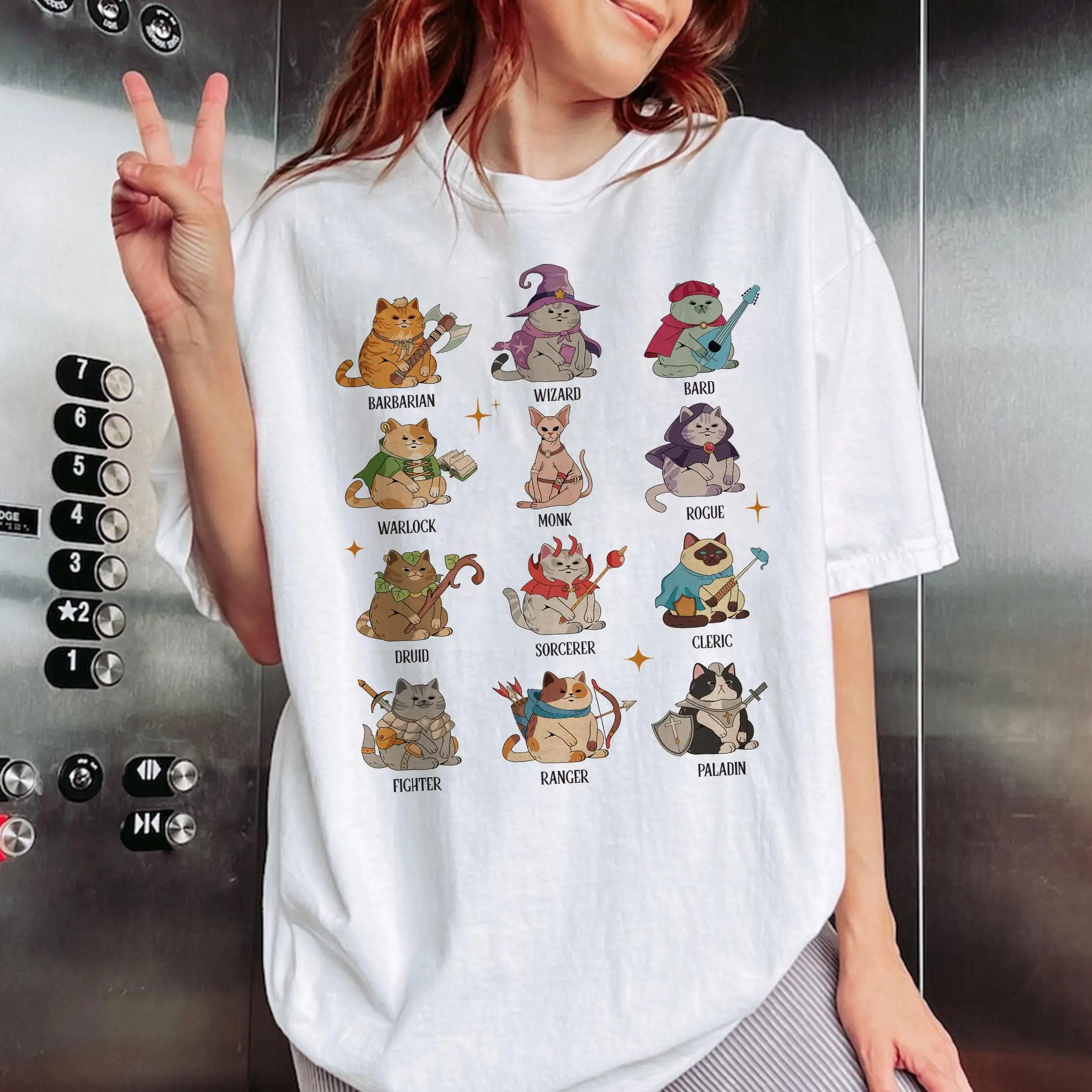 Dungeons and Cats T-shirt, Dungeons Game Tshirt, Retro Tee, Funny Cats, Role Playing Game Shirt