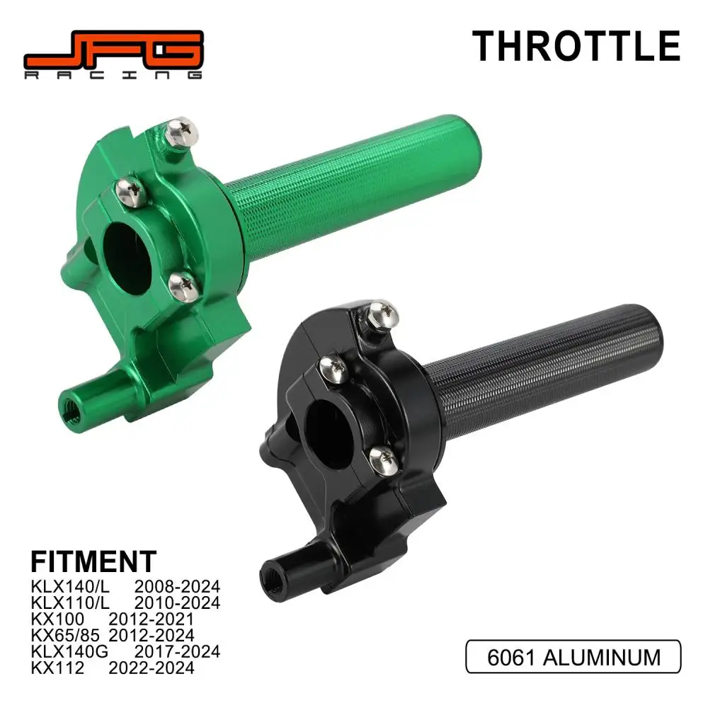 

Мотоциклетные аксессуары, поворотная рукоятка дроссельной заслонки 22 мм для KAWASAKI KLX65 KLX85 KLX100 KLX110 110L 112 140 140L 140G, алюминиевый внедорожник