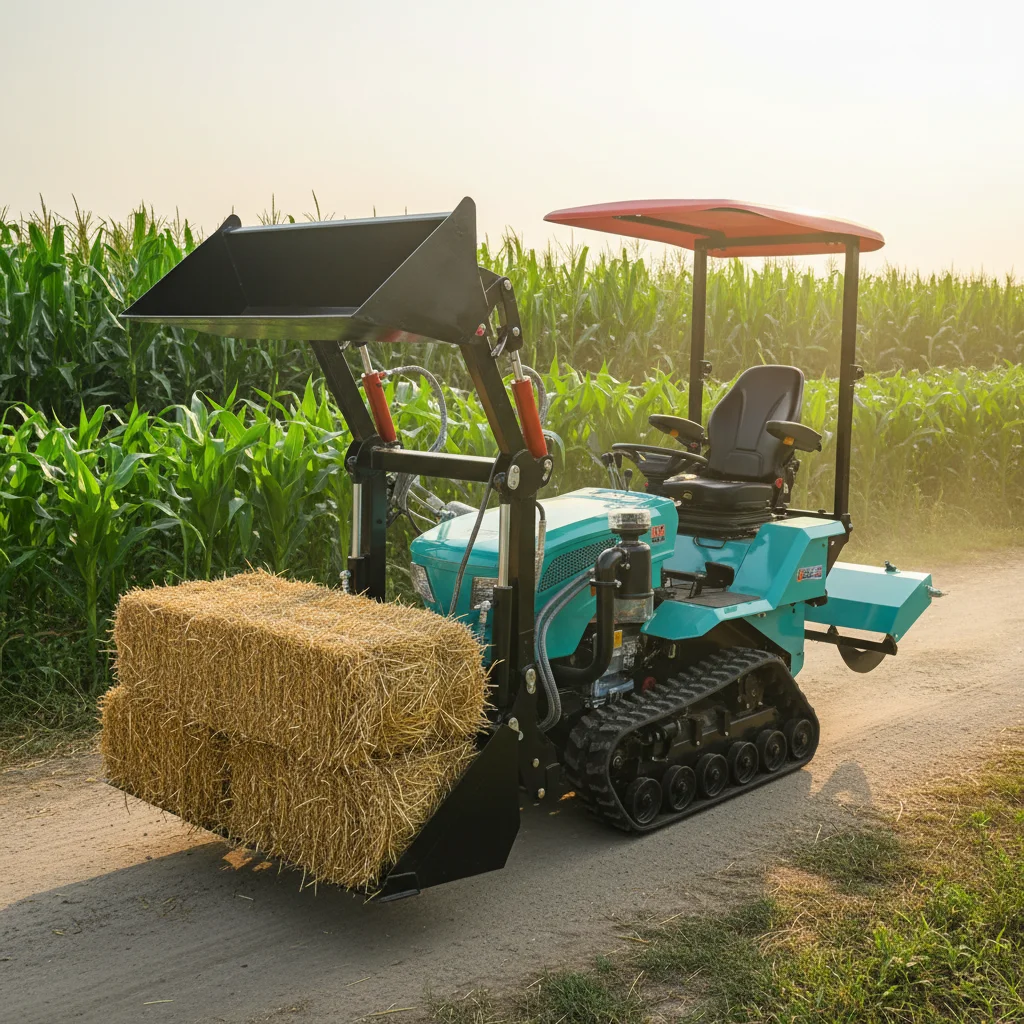 

35HP Farm Agricultural Crawler Tractor EPA with Excavator Accessories Garden Cultivator