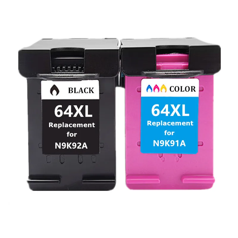 Compatible 64XL Ink Cartridge for HP 64 XL for HP64 Envy 6200 7100 7800 7164 7855 7864 6252 6255 Printer
