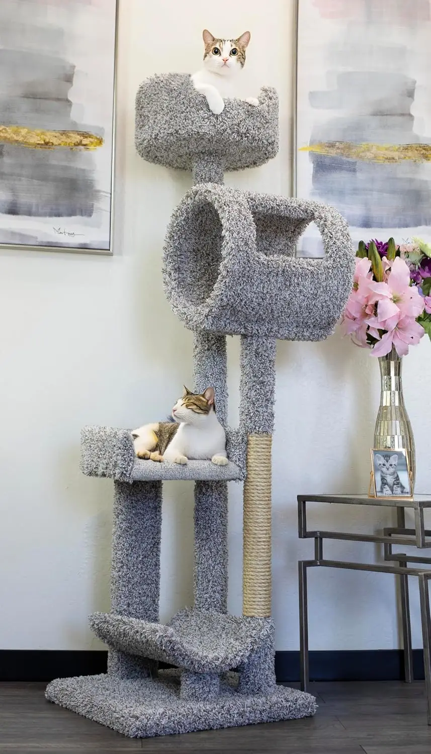 

Многоуровневая кошачья башня Staggered Cat Condos