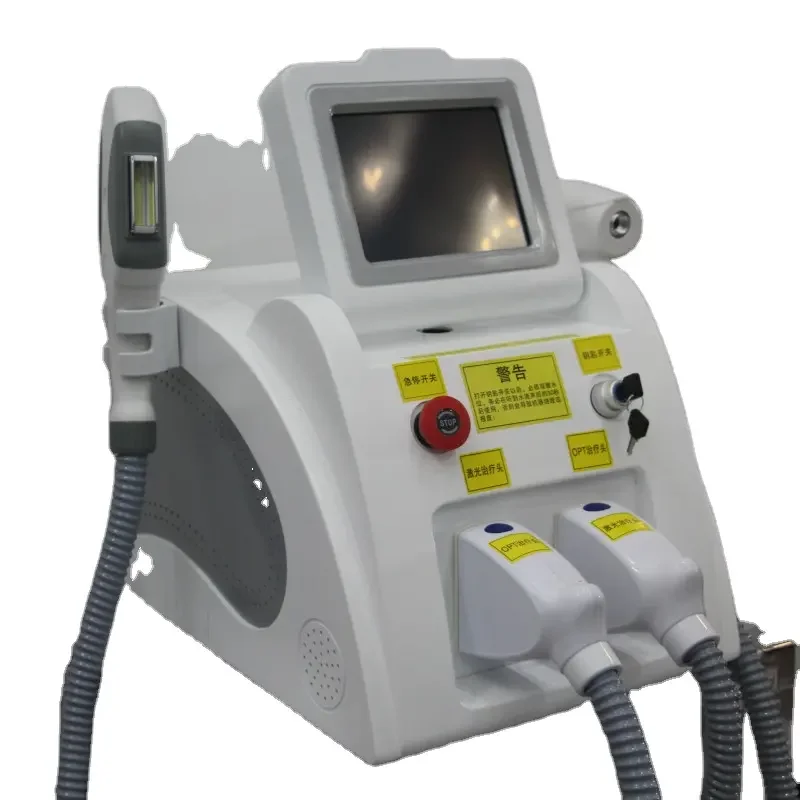 

2IN1 IPL Ice Cooling OPT E-light Skin Rejuvenation and Hair Removal Machine Nd Yag L-aser Tattoo Removal Machine