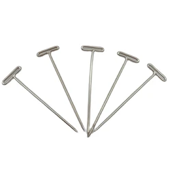 50 pcs 5.1 cm length T shape needle t pins for wig making