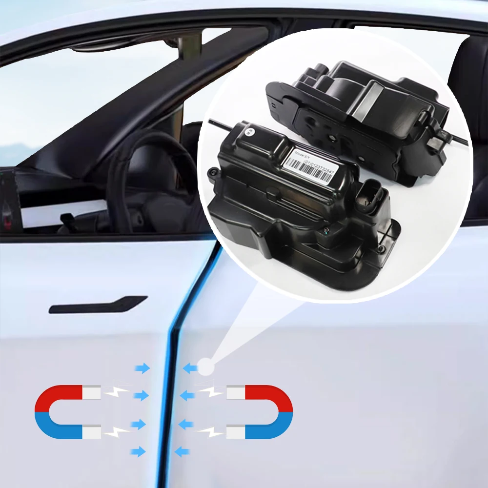 Vjoycar Tesla Model 3 Soft Close Doors Locks Automatic Suction Vacuum Door Lock Anti-pinch Door Protective Accessories LB