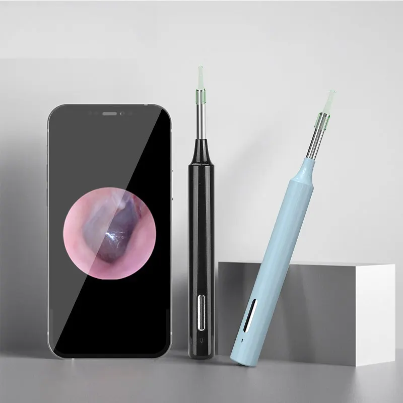 Wireless WIFI Ear Otoscopio Camera Intelligent Visualization Ear Scoop Medical Use High Resolution Glow Cleaning Ear Canal Tools