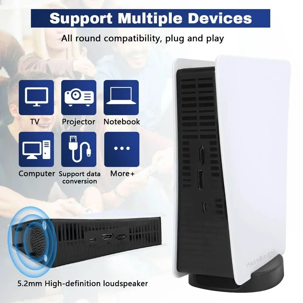 FLLBW M5 4K Retro Video Game Console TV Box 20000 Games 2.4G Wireless Controllers For PS1/CPS/FC/GBA Arcade Built-in Speaker