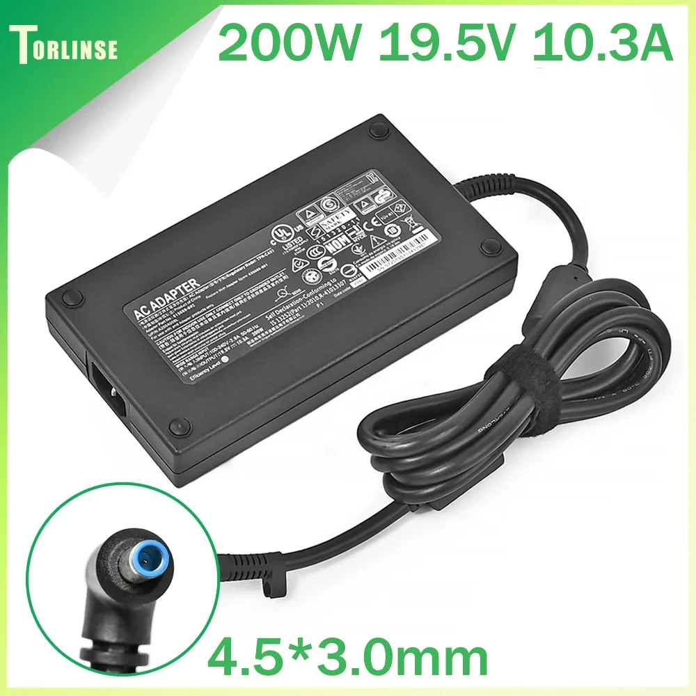 19,5 V 10,3 A 200 W wisselstroomadapter Laptoplader Ultradun 15-dc0000 15-dc0100 15-dc0200 15-dc0300 15-dc0400 TPN-CA03