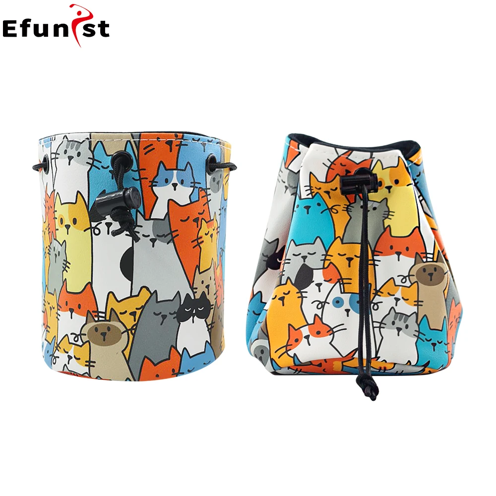 Golf Storage Bags Golf Ball Bag Drawstring Pouch Multipurpose Sports Mesh Net Bag Portable Cartoon Animal Patterns Golf Supplies