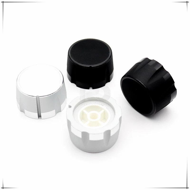 1PCS 35*20mm Aluminum alloy knob Potentiometer Encoder Knob electronic equipment knob cap Flower/D Shaped 180℃ Inner Hole 6mm