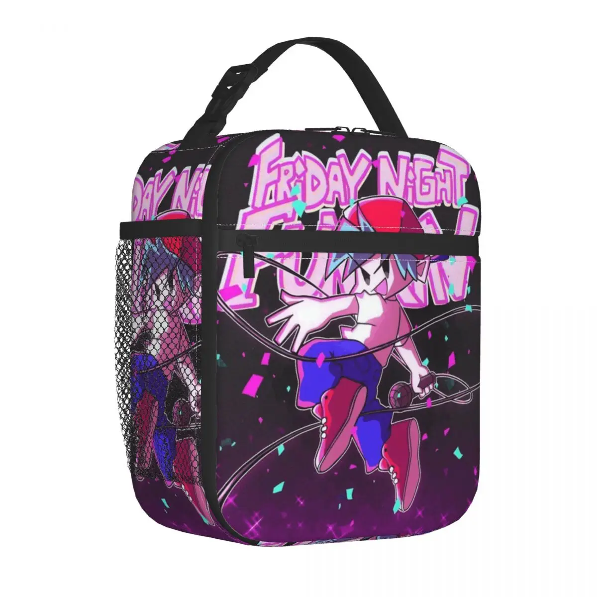 Friday Night Funkin Thermal Insulated Lunch Bag for Office Reusable Food Container Bags Cooler Thermal Lunch Boxes