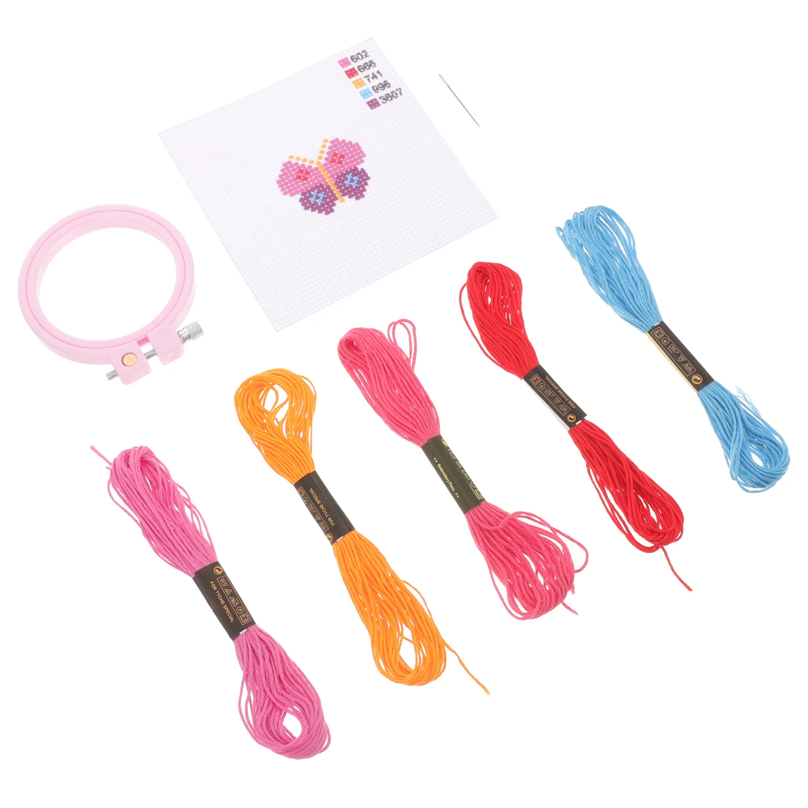 

1Set DIY Embroidery Kit Cross Stitch Starter Pack Household Cross Stitch Materials Kit for Beginners Embroidery Supplies