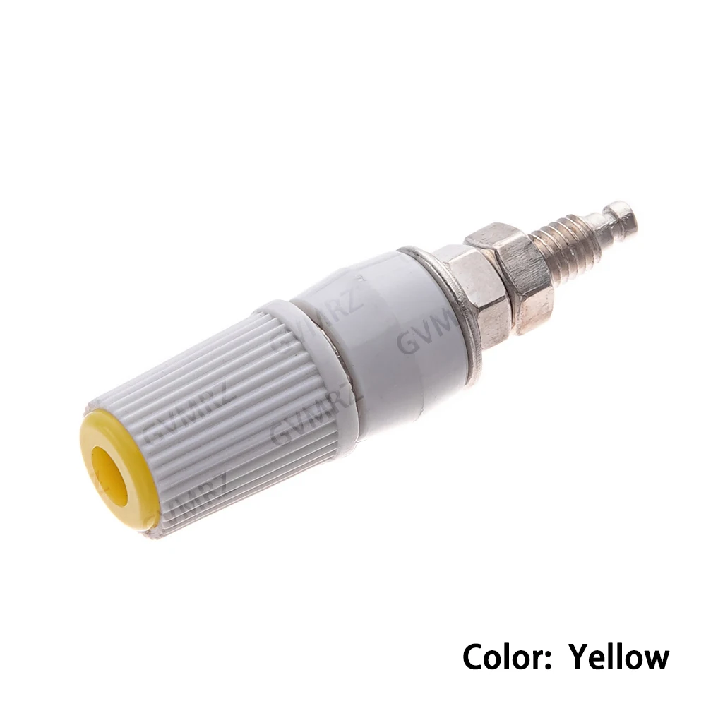 30A Red Blue Green Red High Current M5 Type 4mm Amplifier Female Banana Jack Socket Test Binding Post M5 Black Yellow M5