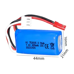 2S 7.4V 400mAh 20C  Li-po battery JST plug/USB for R/C drone R/C quadcopter R/C Air palne R/C helicopters R/C toys cars trucks