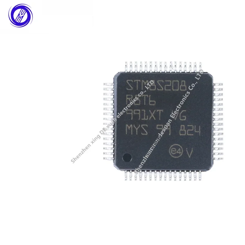 Oryginalny STM8S208R8T6 LQFP-64 24MHz/64KBFlash/8-bitowy mikrokontroler-MCU