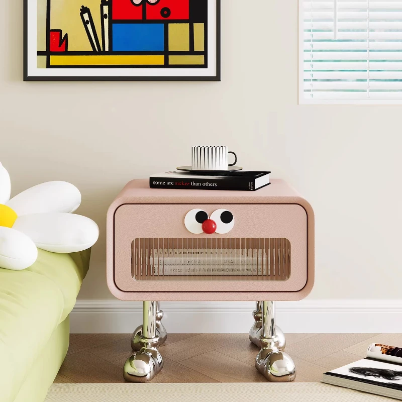

Minimal Designer Nightstands Small Drawer Retro Cute Bauhaus Nightstands Bedroom Weird Storage Mesa De Cabeceira Furniture Home