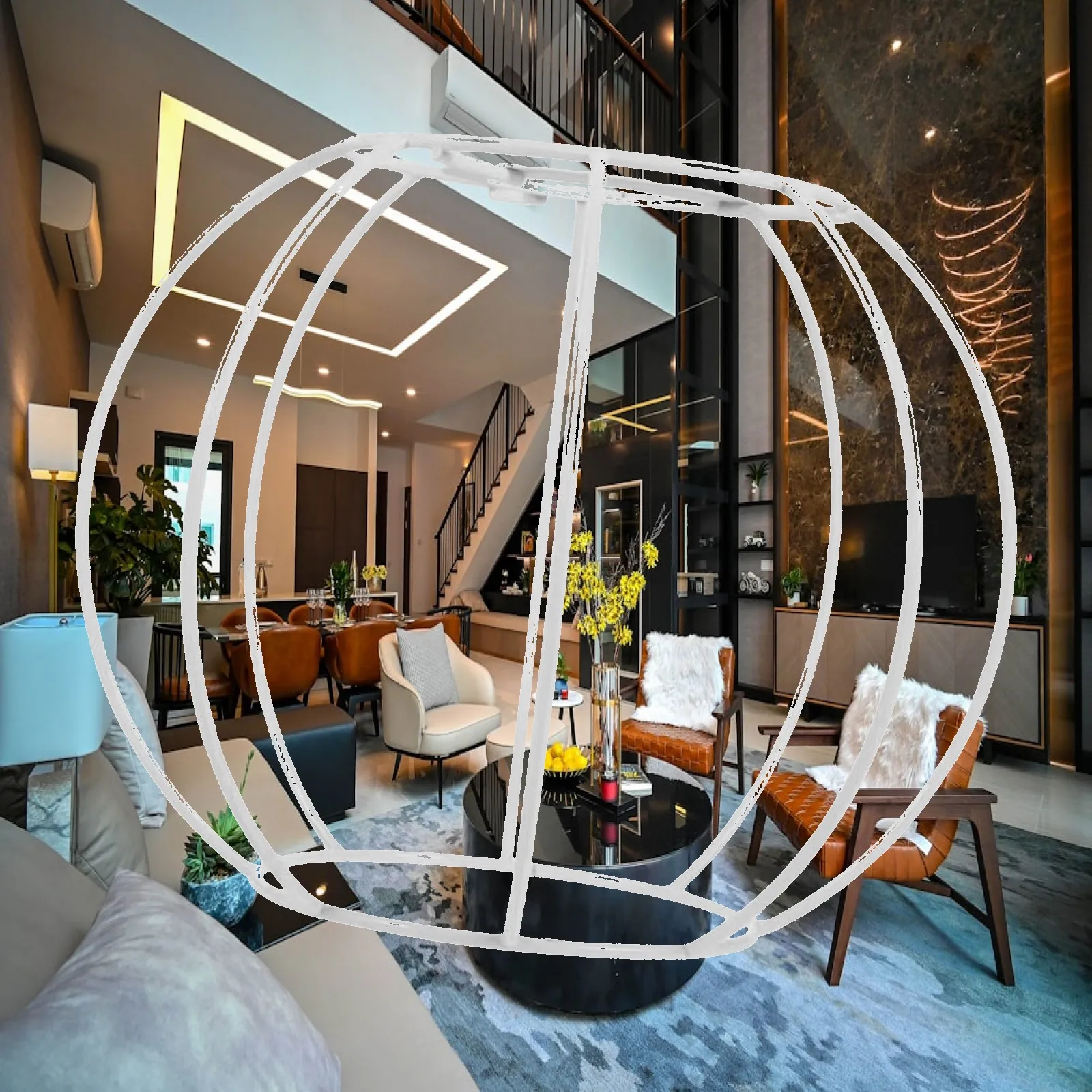 

Modern Iron Lampshade Frame Wire Lamp Shade Holder for Desk Floor Pendant Lamp DIY Lighting Home Accessories