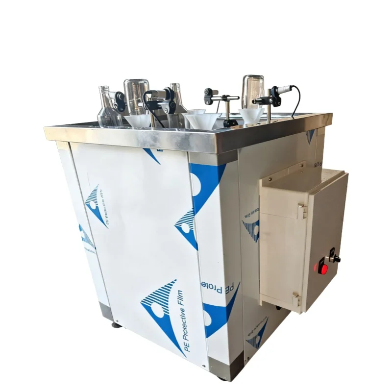 

Semi-Auto 2 In1 Bottle Washer Dryer Milk Wine Beverage High Pressure Washer Glass Pet Bottle Rinsing Washing Cleaning Machine