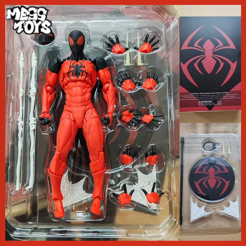 

Mess Toys Spider Man Symbiote Kaine Messtoys In Stock Spiderman Red Andblack Suit Spider Anime Action Figure Kids Birthday Gifts