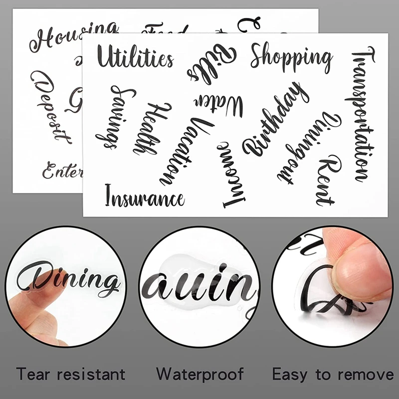 Carteira Organizadora de Poupança de Dinheiro para Mulheres, Budget Binder Set, Caixa Binder, Uso para Orçamento e Poupar Dinheiro, 29 Pacotes