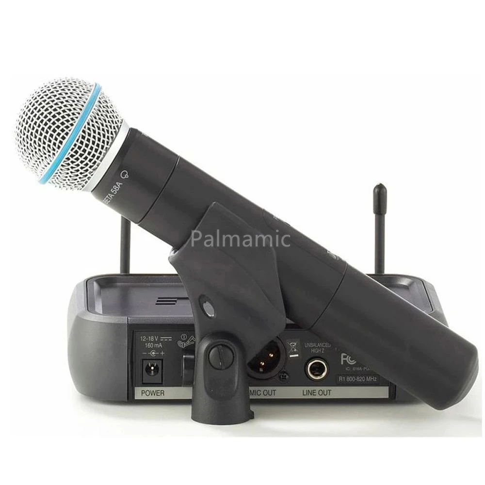 Imagem -03 - Canais Selecionáveis sem Fio Pgx24 Sistema Uhf Profissional Handheld Microfone para Festa Karaoke Dinâmico Longa Distância