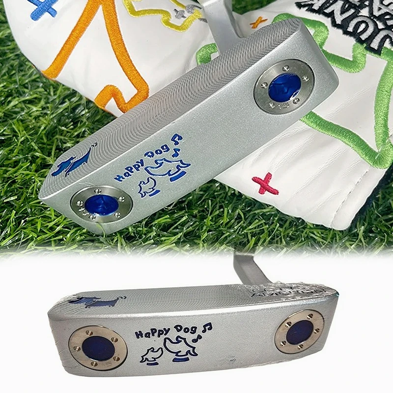 

Right Hand Golf Putter - Precision Club Head, 32/33/34/35 Inch Length, Includes Headcover, Music Dog Design, Blue