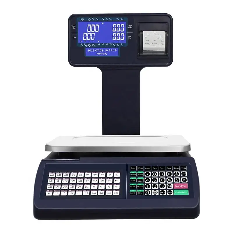 30kg TMA series Electronic Bill  Tickets Printing Scales Cash Register Scale For SupermarketHot sale products