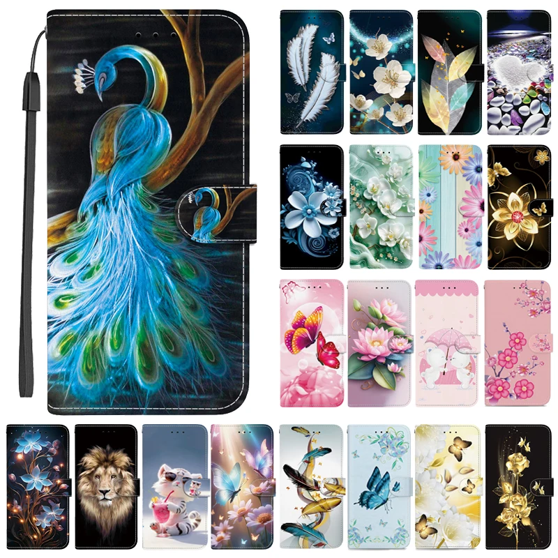 A23 Flip Wallet Leather Case For Samsung Galaxy A23 A13 4G Lite A33 A53 A73 5G SMA137 Cover Cases Magnetic Stand Cute 3D Pattern