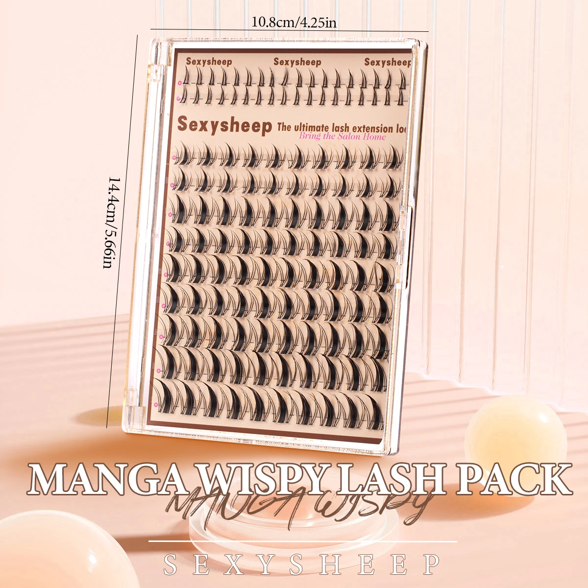 DIY Wimperncluster Manga Einzelwimpern Wispy Wimpernverlängerungsset Natur mit Wimpernbindung und Dichtungsentferner Wimpernpinzette