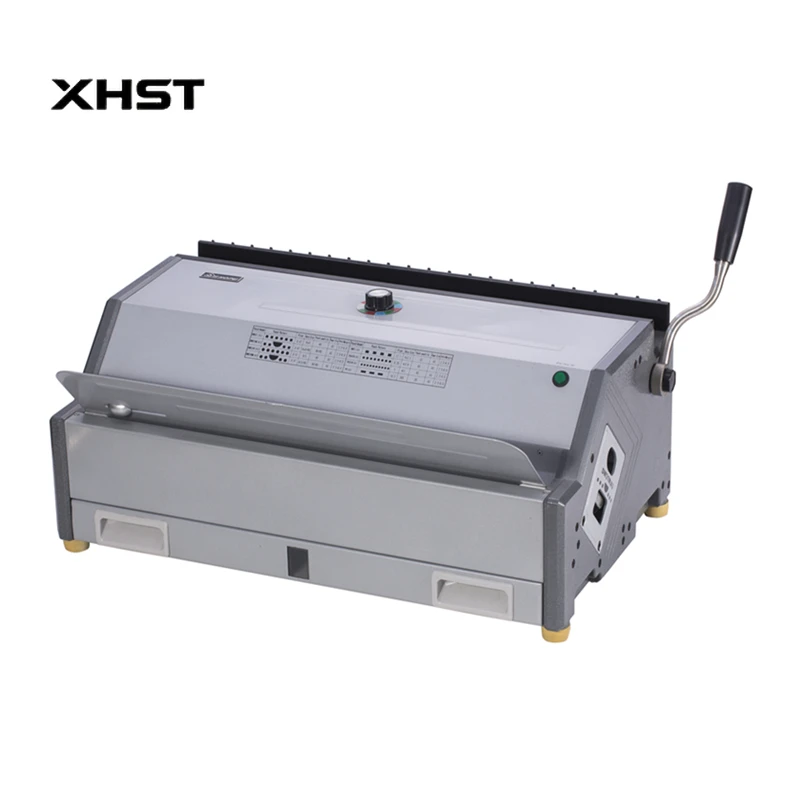 8988A3 Multi-functional Electric Plastic Binding Comb/pvc Spiral Coil/calendar Double Wire Punching and Binding Machine