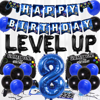 31pcs video game birthday party decorations set for ages 1-18 video game player themed birthday party decorations