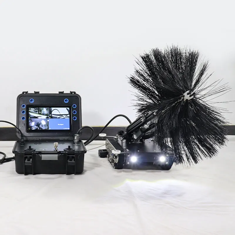 Ventilation Cleaning Machine with Video Recording PCS-350III Small Light Weight air Duct Cleaner Robot HVAC