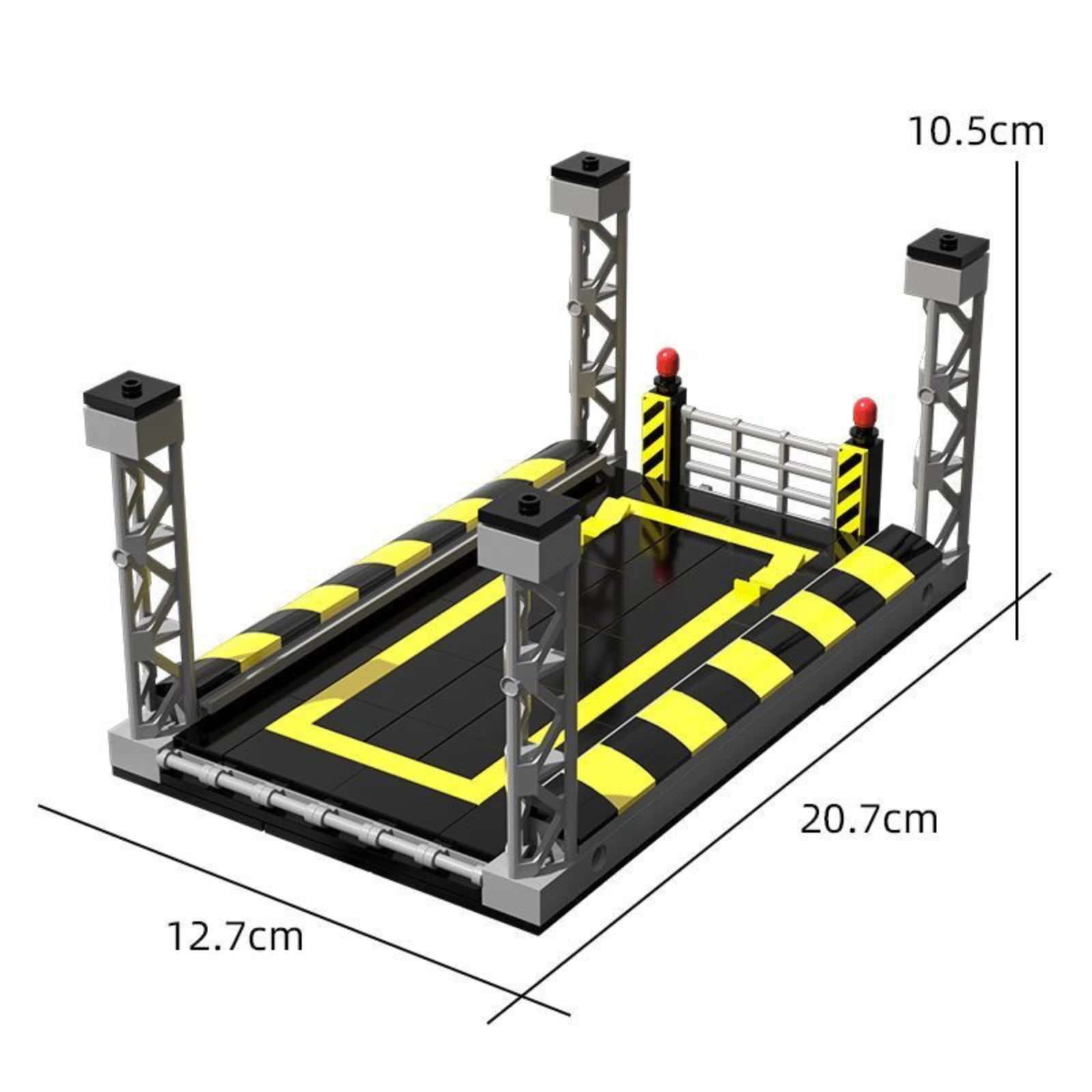 STEMEDU Multi-Layer Parking Garage Building Blocks Set Compatible with STEM Building Block Vehicle Kit