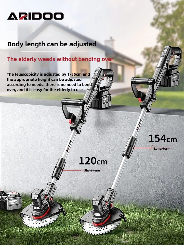 

Compact lithium battery electric lawn mower household multifunctional farm gardening tool grass cutting machine