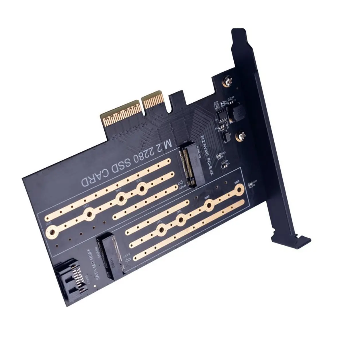PCIE4.0 to M2 NVME SSD Expansion Card PCIE X4 NVME Adapter M.2 SATA NGFF PCI-E4.0 X4 Adapter Controller