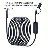 8mm Endoscope For Android Iphone&IOS Smartphone Car Pipe Automotive Boroscope Sewer Inspection Tools Endoscopy Camera Device