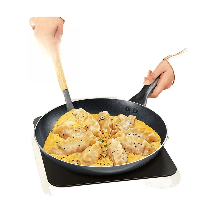 

Flat-bottomed non-stick frying pan Household wok with omelette steak pancake pan Fried fish