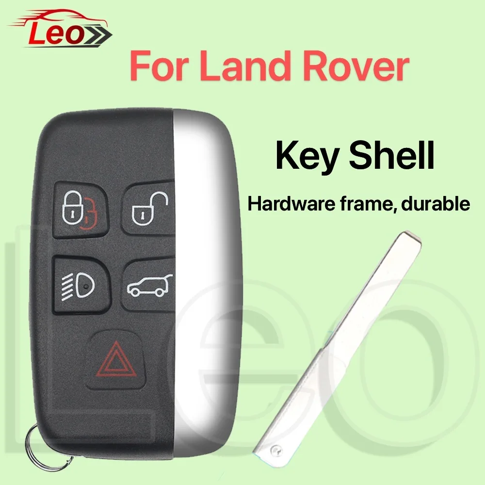 Leo Smart Car Key Shell For Jaguar Land Rover Range Rover Sport Velar Evoque Discovery3/4 Metal material, available in the world