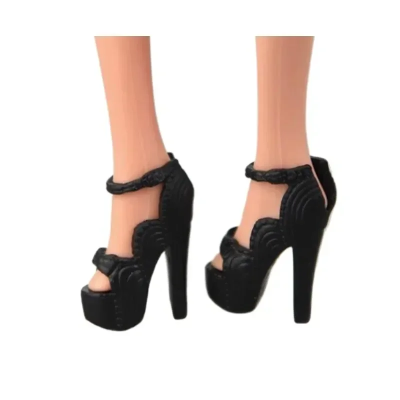 Hochwertige YJ347 klassische Schuhe, Plattfuß-High-Heels-Sandalen, lustig zur Auswahl für Ihre Barbie-Puppen im Maßstab 1:6