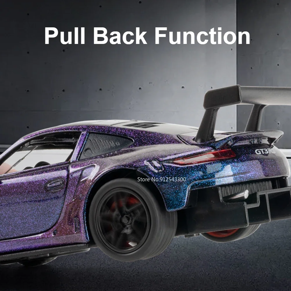 1:32 GT3-RS カイエン スポーツカー モデル おもちゃ ダイキャストメタル プルバック ドア開閉 ライトサウンド 車 モデル ホビー 装飾品 ギフト
