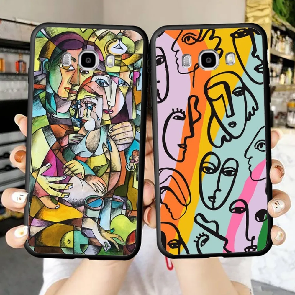 Picasso Abstract Art Painting Phone Case For Samsung J 7 plus 7core J7 neo J6 plus prime J6 J4 J5 Mobile Cover