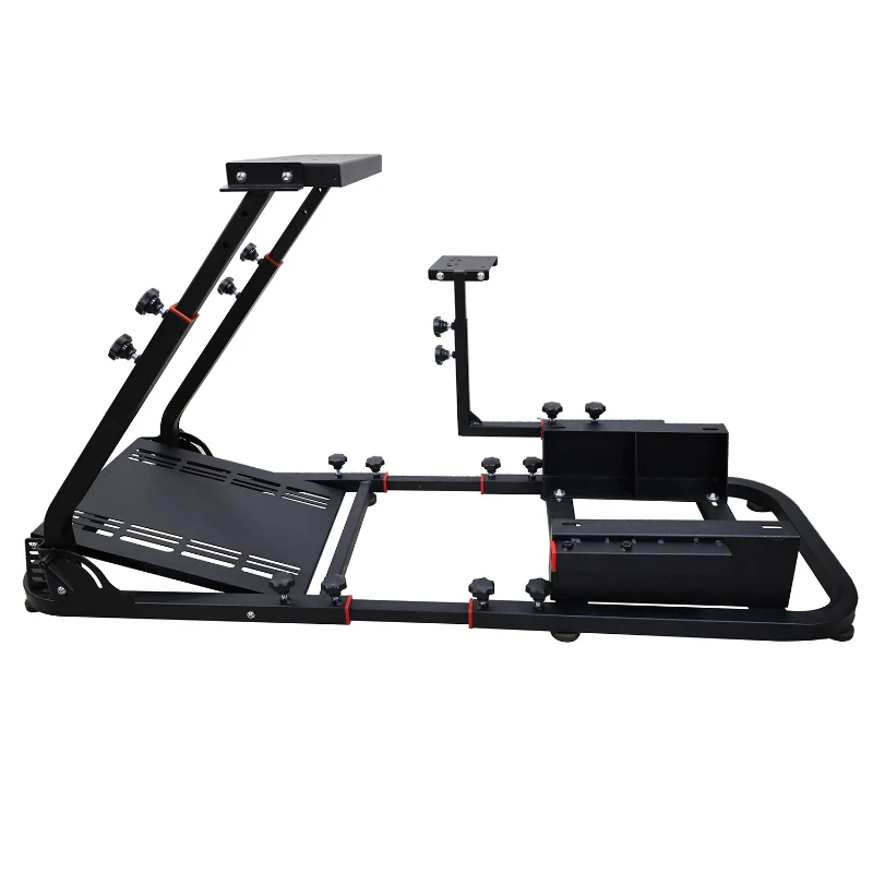 

Adjustable high compatibility simulation racing game steering wheel integrated seat bracket