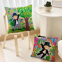 Dollar Alec M-Monopoly Mode Luxe Kussensloop Woonkamer Accent Bank Rugsteun Vierkant Lounge Rustgevend Dutje Metgezel ﻿