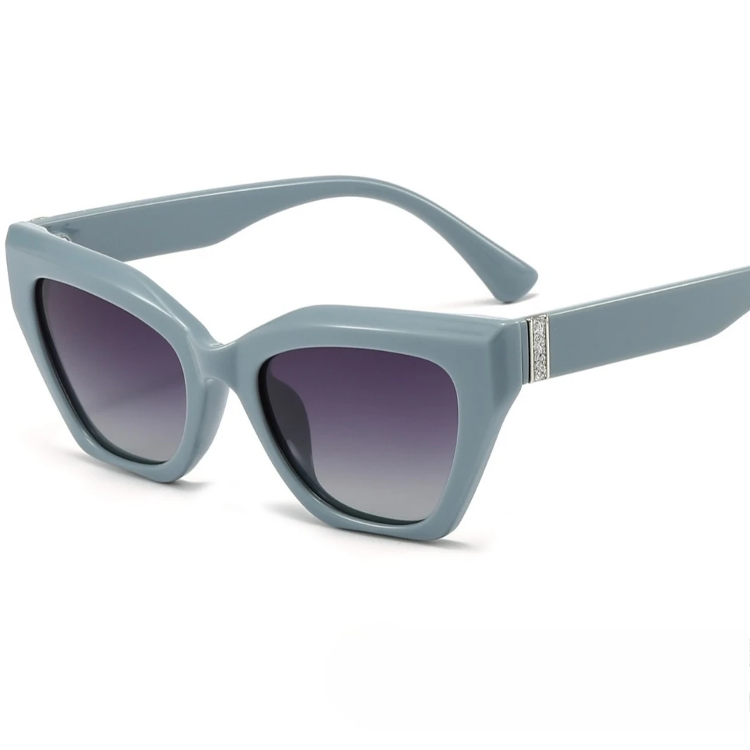 

2025 New Fashion Cat Eye Polarized Sunglasses Women - Trendy Square Box Frame UV400 Protection Sun Glasses Streetwear Style