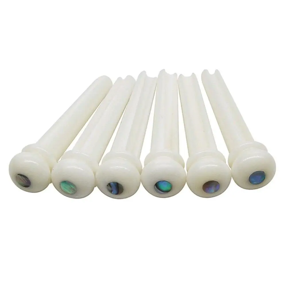 

White/Black Guitar Accessories Plastic Classica Bridge Pins Saddle Nut Guitar