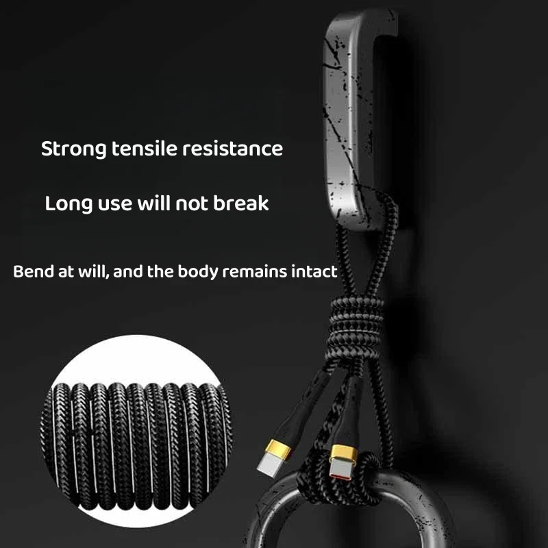 120W Type C Cable For Samsung S23 Huawei Xiaomi Fast Charging Type C to Type C Wire Cord C To C Type C USB C Cable Accessories image 5