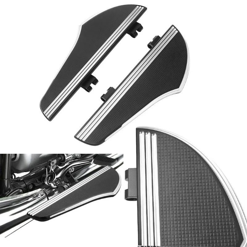 

Motorcycle Footboards For Harley Touring Models, Large Front Floorboards Fit Road King Electra Glide Street Glide