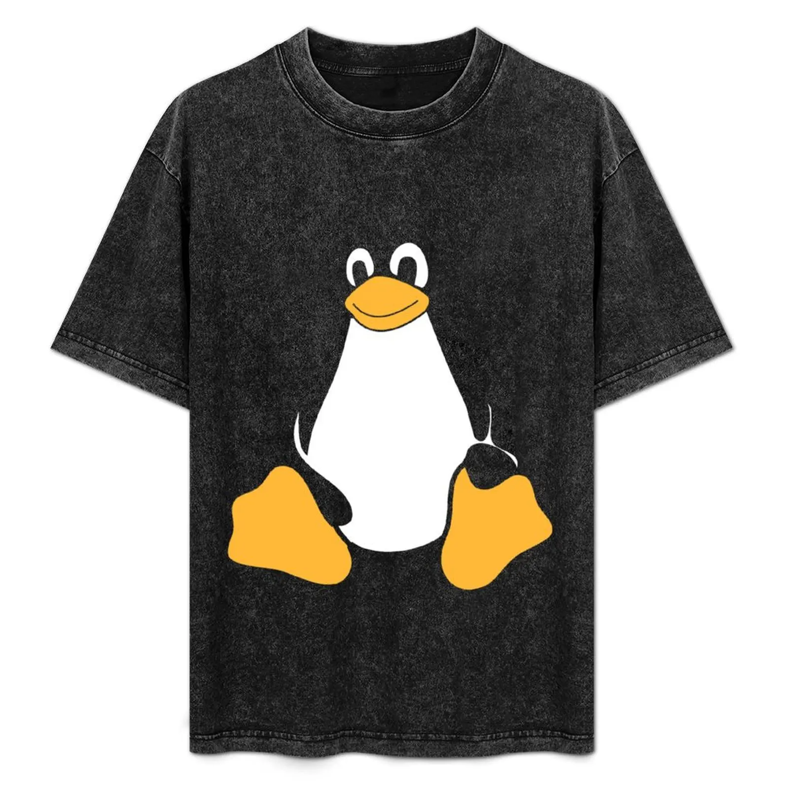 

TUX LINUX T-Shirt Classic Crew Neck Cotton T-Shirt