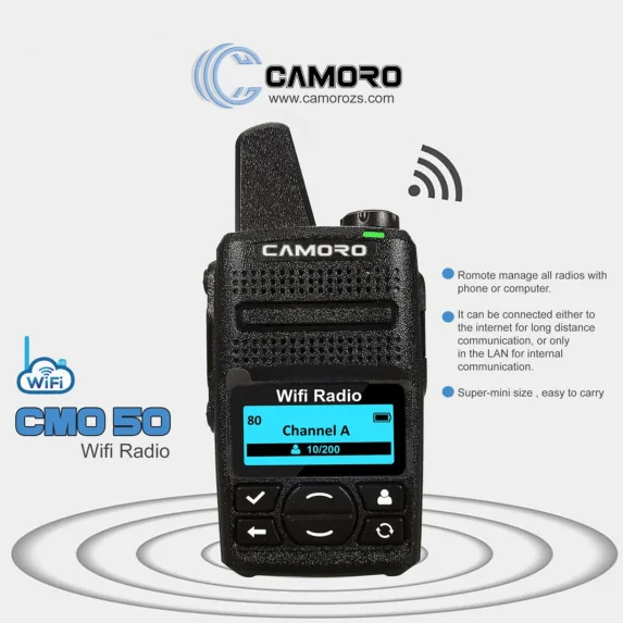 Inrico Portable Max 1.5KM Handheld Talkie Walkie Wifi Radio Two Way Radio Waterproof Wifi Walkie Talkie Ip67 1000mAH Battery