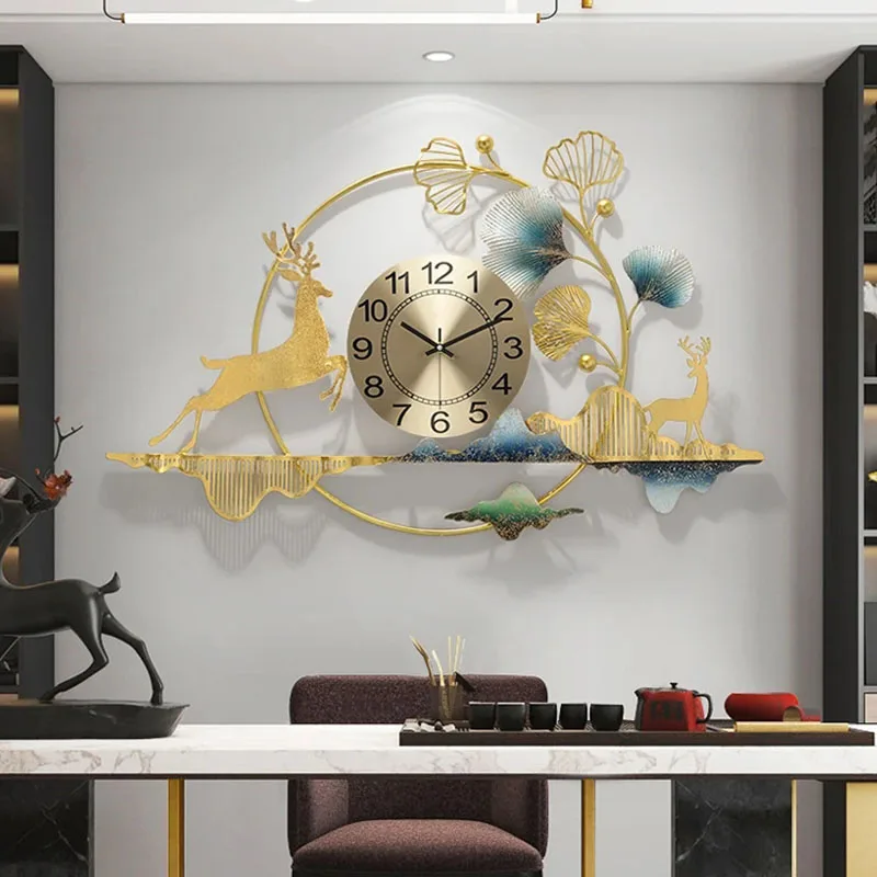 Simple Restaurant Wall Watch Mechanism Simple Art Korean Large Kitchen Wall Watch Bedrooms Orologio Da Parete Room Decorations